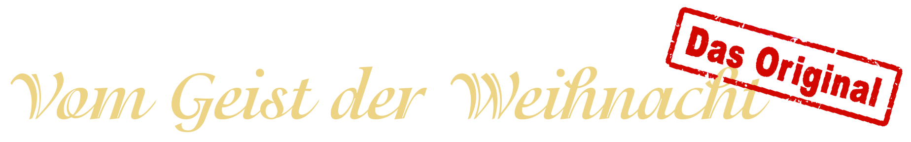 Logo: Vom Geist der Weihnacht